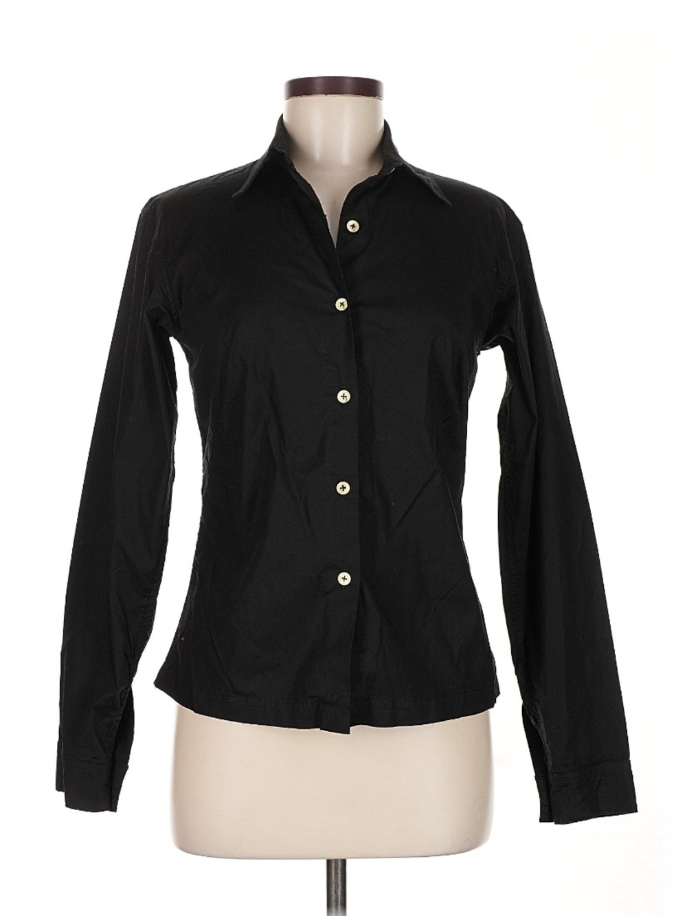 Todd Oldham Black Button top Blouse VTG y2k 2000s 90s minimalist classic dress